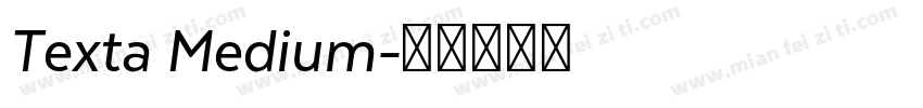 Texta Medium字体转换